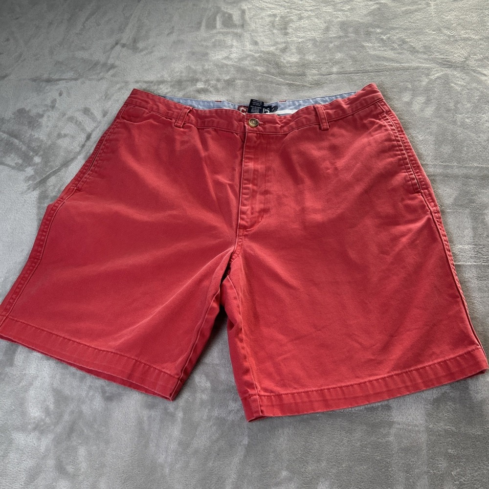 Chaps Mens Classic Fit Cargo Casual Shorts Size 36 Cotton Khaki Peach